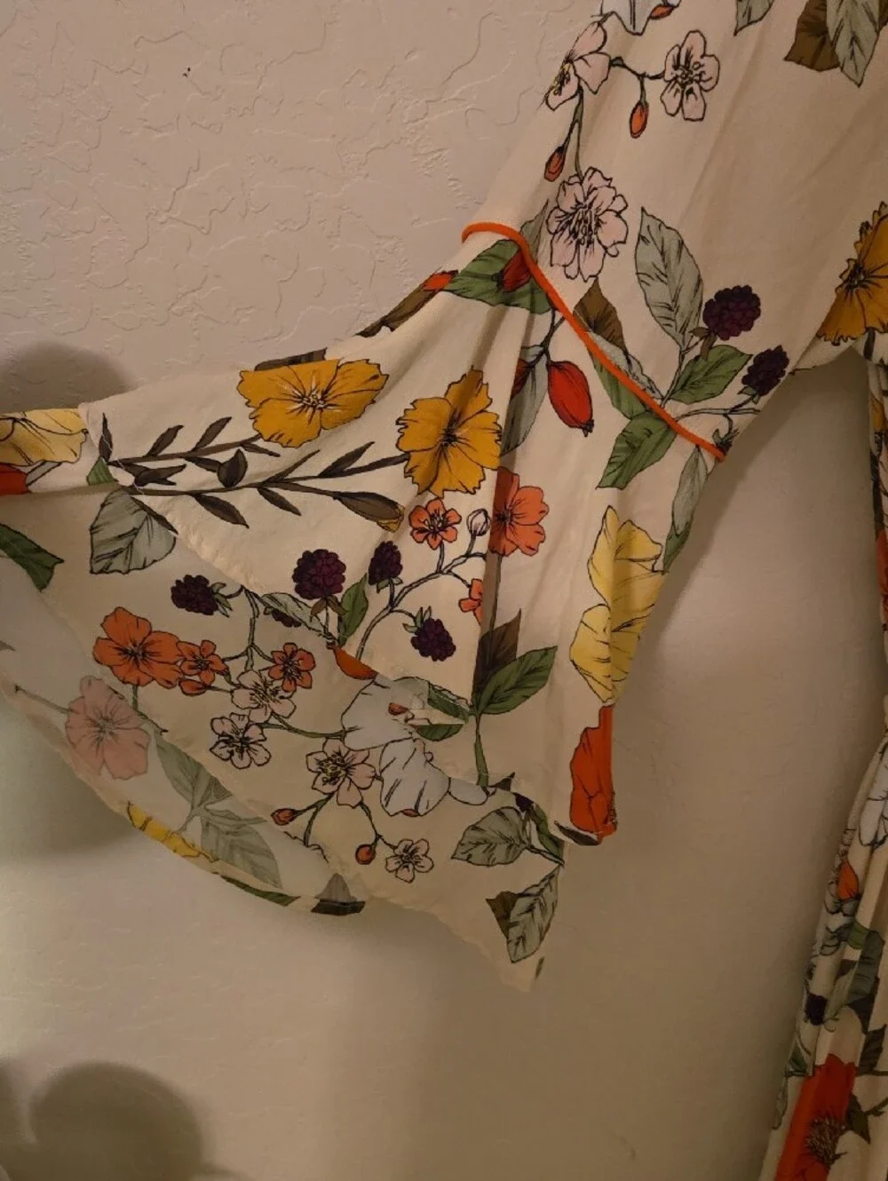 Maaji Ruffled Botanical Kimono Robe,